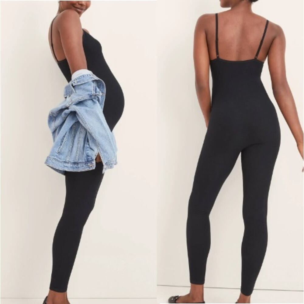 Hatch Black Maternity Jumpsuit Romper